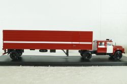 Зил-130 с п/полуприцем ОДАЗ-9958 пожарный, передвижная дымокамера, 1991г., TruckTyr 1:43