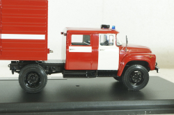 Зил-130 с п/полуприцем ОДАЗ-9958 пожарный, передвижная дымокамера, 1991г., TruckTyr 1:43