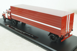 Зил-130 с п/полуприцем ОДАЗ-9958 пожарный, передвижная дымокамера, 1991г., TruckTyr 1:43