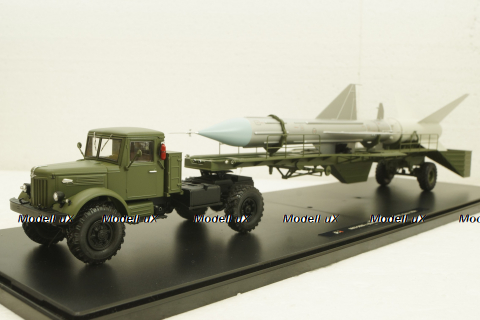 Маз-502В с Транспортером ракеты ЗРК "Даль" 1958г.,  TruckTyr 1:43