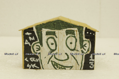 Гараж Л ДК-2В (Мариупольский), c графити TMT Models 1:43