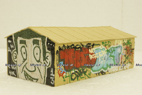 Гараж Л ДК-2В (Мариупольский), c графити TMT Models 1:43