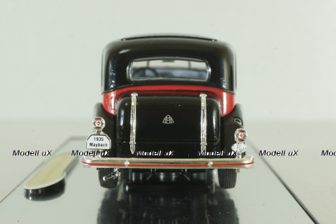 Maybach SW38 Hard top Spohn (Closed) 1935, black/red, 43702, Signature Model 1:43