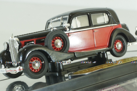 Maybach SW38 Hard top Spohn (Closed) 1935, black/red, 43702, Signature Model 1:43