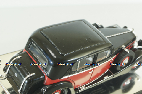 Maybach SW38 Hard top Spohn (Closed) 1935, black/red, 43702, Signature Model 1:43