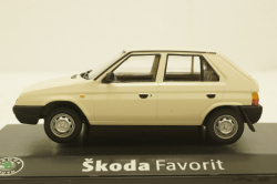 Skoda Favorit, white, 143ABS08EC, Abrex 1:43