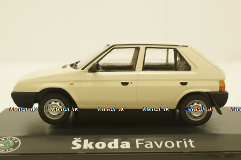 Skoda Favorit, white, 143ABS08EC, Abrex 1:43