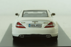 Mercedes SL65 AMG (R230) V12 BITURBO 2009  BLACK SERIES (white), ABSOLUTE HOT 1:43