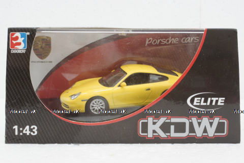 Porsche 911 Carrera 4 Coupe 2001, yellow, KDW 1:43