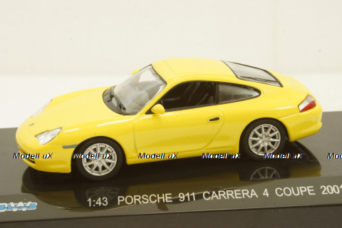 Porsche 911 Carrera 4 Coupe 2001, yellow, KDW 1:43
