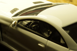 Mercedes SL65 AMG (R230) V12 BITURBO 2009  BLACK SERIES (white), ABSOLUTE HOT 1:43