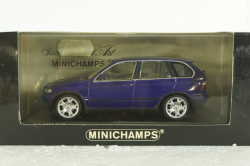 BMW X5 4.8I  E53 1999, purple metallic, 431028475, Minichamps 1:43 