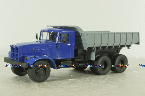 КрАЗ-256 Б1 самосвал синий/серый, Автоистория 1:43