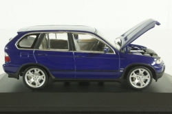 BMW X5 4.8I  E53 1999, purple metallic, 431028475, Minichamps 1:43 