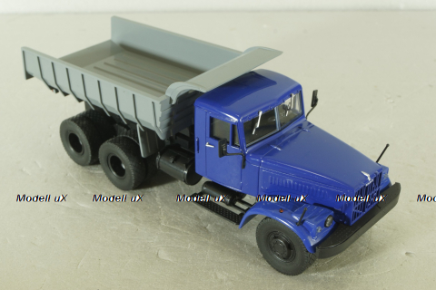 КрАЗ-256 Б1 самосвал синий/серый, Автоистория 1:43