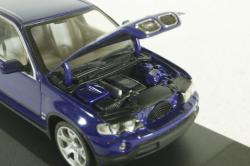 BMW X5 4.8I  E53 1999, purple metallic, 431028475, Minichamps 1:43 