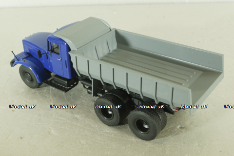 КрАЗ-256 Б1 самосвал синий/серый, Автоистория 1:43