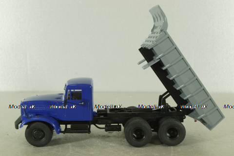 КрАЗ-256 Б1 самосвал синий/серый, Автоистория 1:43
