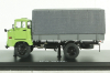 IFA W50L flatbed truck with tent, green grey, SSM1464, SSM 1:43