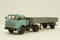Маз-504 с п/прицепом 9380 синий/серый 1986, Н861, Наш Автопром 1:43