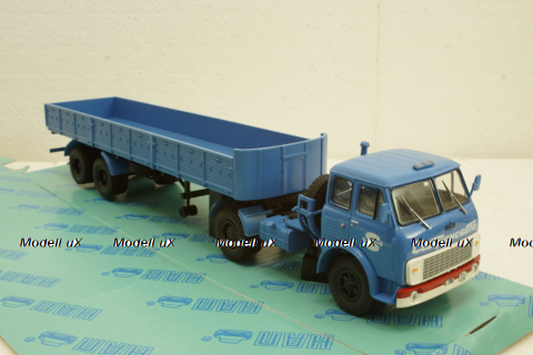 Маз-504В с п/прицепом 5205А Совтрансавто синий, Н786, Наш Автопром 1:43