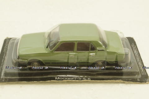 Москвич-3-5-6, зеленый, Автолегенды СССР №80, 1:43