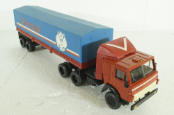 Камаз-5410 с п/прицепом с тентом , Элекон 1:43