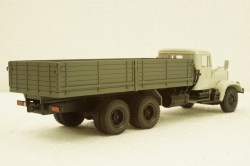 Краз-257 бортовой, 1989 серый/зеленый, Н203, Наш Автопром 1:43