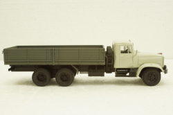 Краз-257 бортовой, 1989 серый/зеленый, Н203, Наш Автопром 1:43