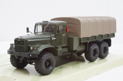 Краз-255Б борт с тентом зеленый 1969 зеленый, Н289, Наш Автопром 1:43