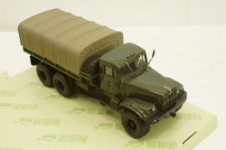 Краз-255Б борт с тентом зеленый 1969 зеленый, Н289, Наш Автопром 1:43