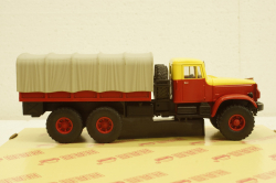 Краз-214Б Аварийная , красный/желтый, Н763, Наш Автопром 1:43