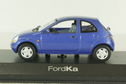 Ford Ka 1996, blue, Minichamps 1:43