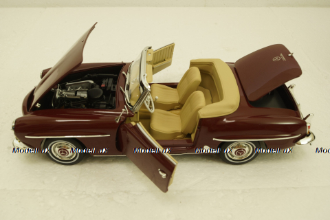 Mercedes 190SL (1955 - 1963) W121, red, B66040647, Norev 1:18