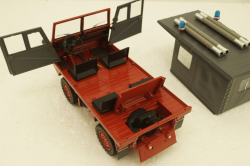 Steyr-Puch Haflinger Fire department red/grey, 450044300, Schuco 1:18