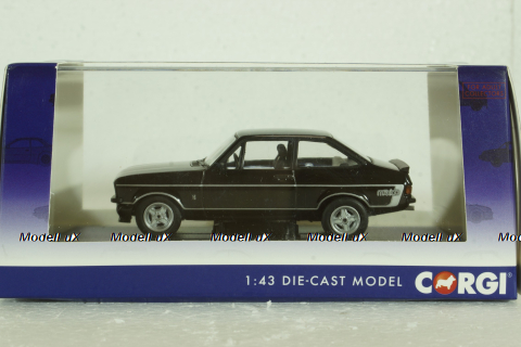 Ford Escort MkII RS 1.6 Mexico black/silver, Vanguards 1:43
