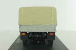 Газон NEXT C41A21 бортовой с тентом бордовый/бежевый, в боксе, Н234,  1:43