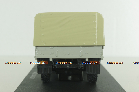 Газон NEXT C41A21 бортовой с тентом бордовый/бежевый, в боксе, Н234,  1:43