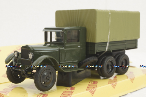 Зис-6А, борт с тентом. Хаки, Н221, Наш Автопром 1:43