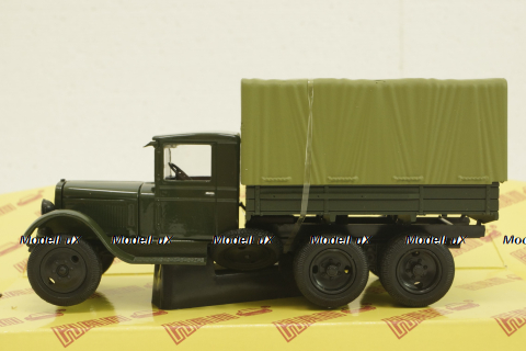 Зис-6А, борт с тентом. Хаки, Н221, Наш Автопром 1:43