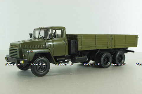 Краз-250 бортовой, хаки,  Легендарные грузовики СССР №63