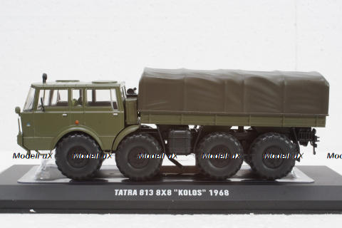 Tatra 813 8x8 Kolos 1968 Army Green Olive, TRU025, IXO 1:43