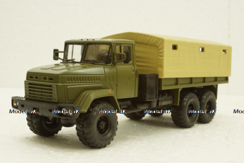 Краз-6322 бортовой с тентом, Легендарные Грузовики СССР №22, 1:43