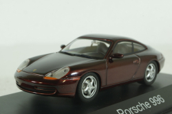 Porsche 996, dark red, 04343,  Schuco 1:43