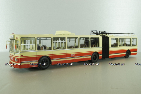 ЗИУ-10 троллейбус сочленённый 1978, бел/красн, SSM4052, SSM 1:43