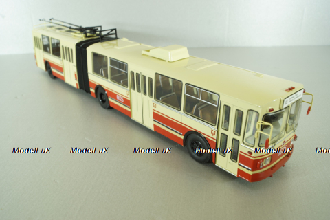 ЗИУ-10 троллейбус сочленённый 1978, бел/красн, SSM4052, SSM 1:43