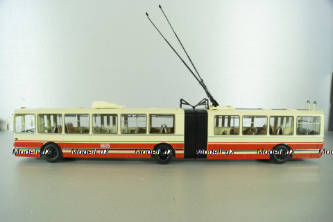 ЗИУ-10 троллейбус сочленённый 1978, бел/красн, SSM4052, SSM 1:43