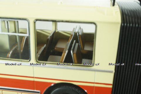 ЗИУ-10 троллейбус сочленённый 1978, бел/красн, SSM4052, SSM 1:43