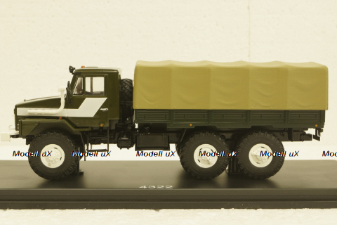Урал-4322, бортовой с тентом, SSM1221, SSM 1:43