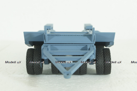 Прицеп ЧМЗАП-5208 , серо/голубой, Modellux 1:43